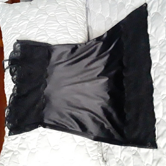 Vtg Victoria's Secret Lace Chemise, Black, Size S - Picture 6 of 9